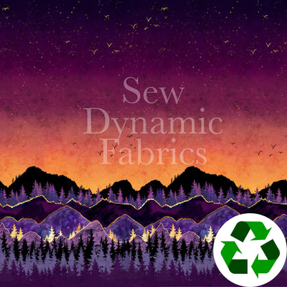 Swim Nylon: Sunset Border Panel