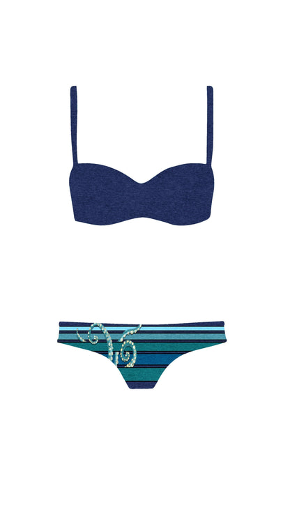 Swim Poly: Tentacle Stripes