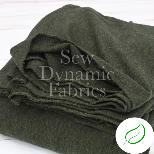 French Terry: Tencel/Organic Cotton/Spandex: Heather Forest
