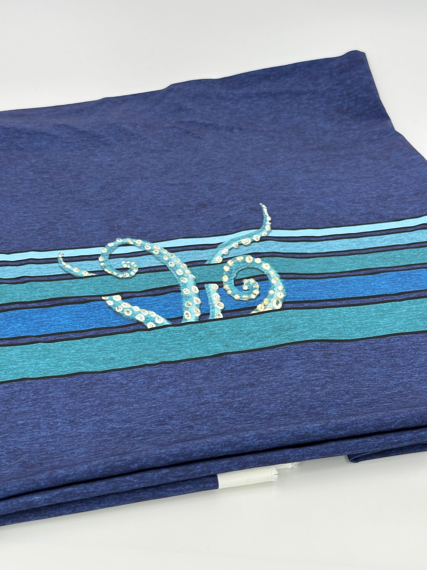 Athletic French Terry: Tentacle Stripes