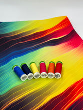 Load image into Gallery viewer, Swim Nylon: Rainbow Stripes