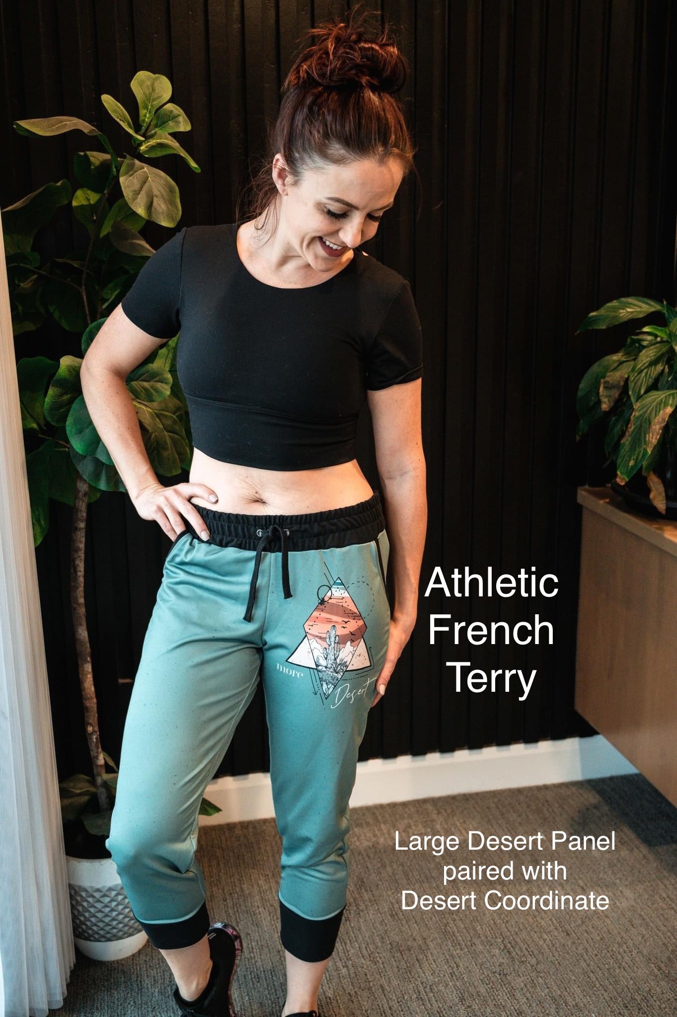 Athletic French Terry: Desert Panel