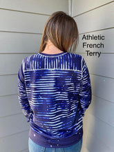 Load image into Gallery viewer, Brushed Jersey: Linear Space Stripes
