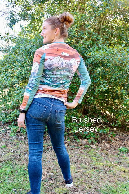 Brushed Jersey: Desert Panel