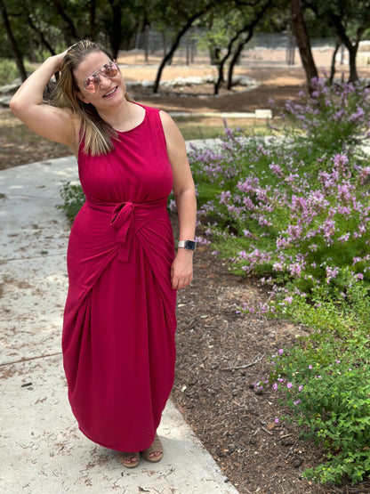 French Terry: Tencel/Organic Cotton/Spandex - Raspberry