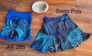 Swim Nylon: Ocean Border Panel (grainline)