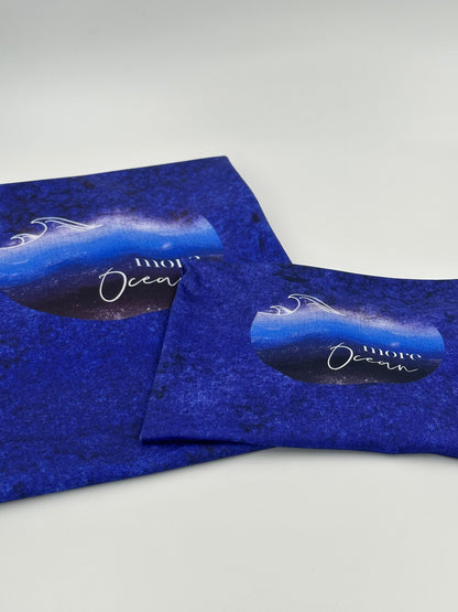 Athletic French Terry: Ocean Panel