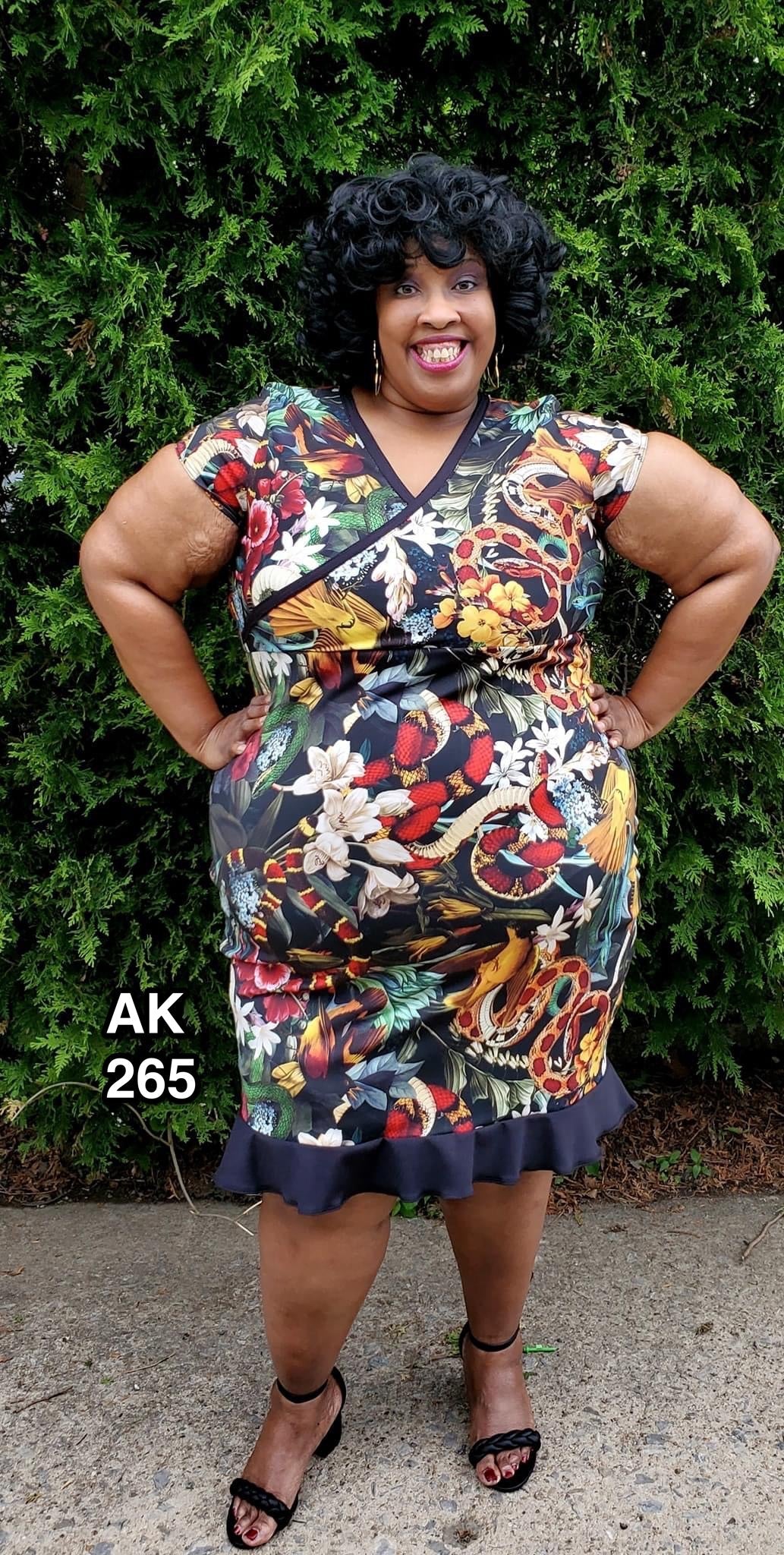 Brushed Jersey: Floral Snakes