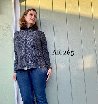 Tech Jersey: Grunge Herringbone
