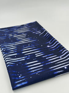 Brushed Jersey: Linear Space Stripes