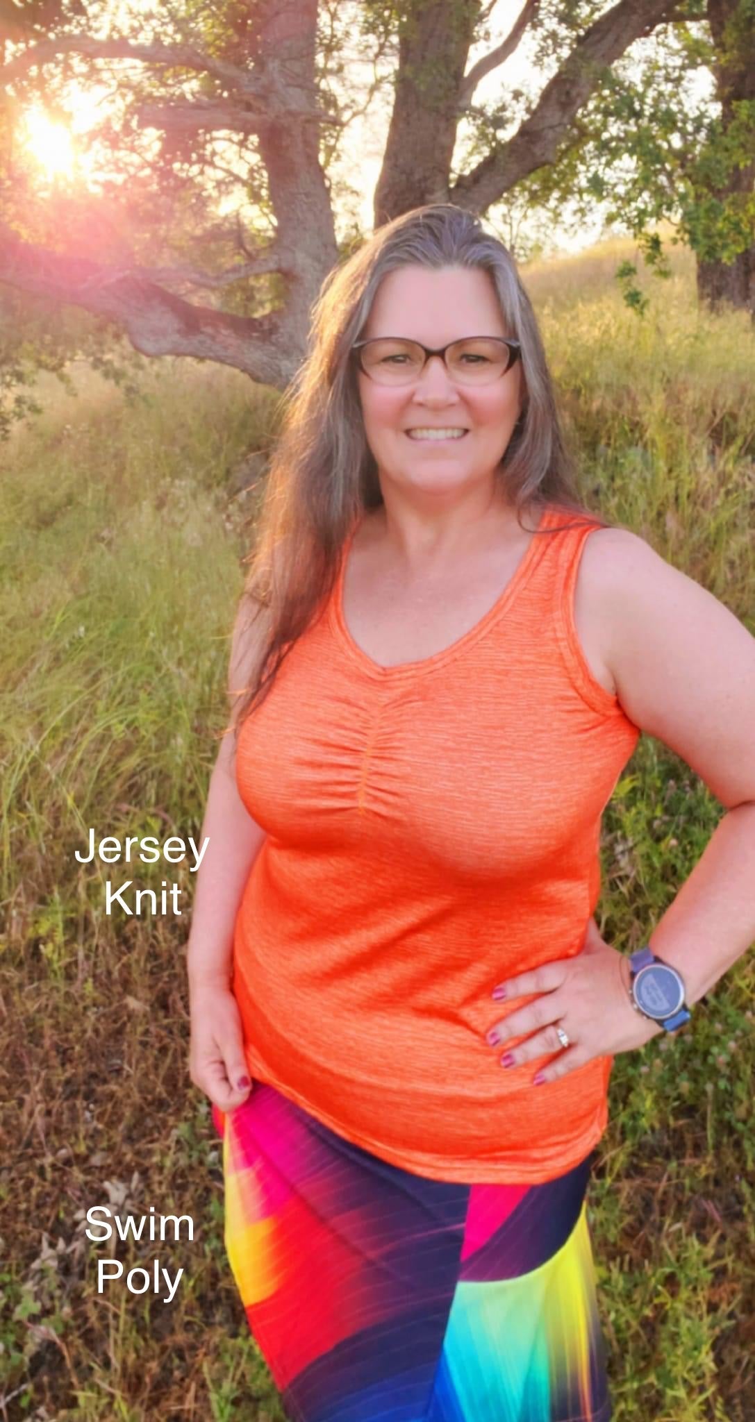 Athletic French Terry: Orange Woven Texture