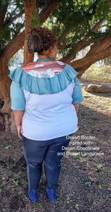 Brushed Jersey: Desert Border