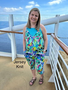 Jersey Knit: Tropical Brushstrokes