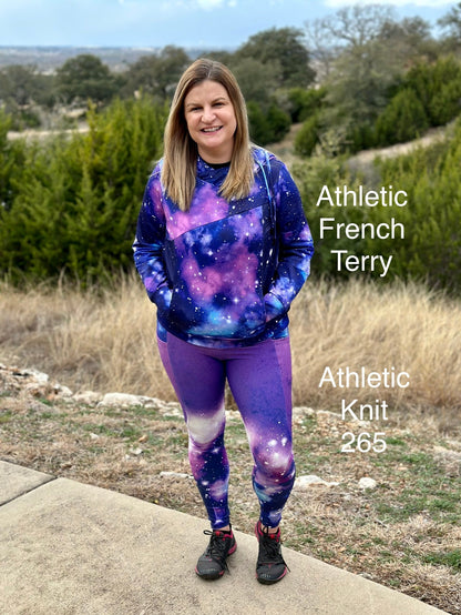 Athletic French Terry: Space Border