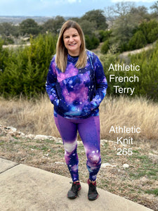 Athletic French Terry:  Space Border