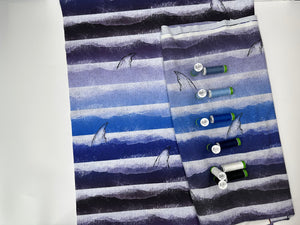 Jersey Knit: Shark Stripes