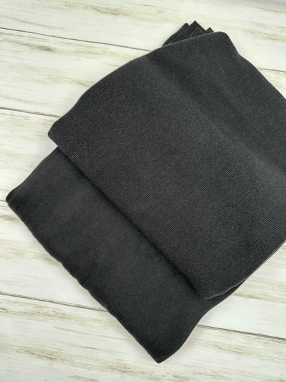 Rib 2x2: Tencel/Organic Cotton/Spandex - Charcoal Mix
