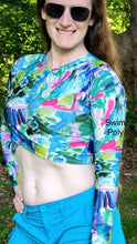 Load image into Gallery viewer, Athletic French Terry: Tropical Brushstrokes
