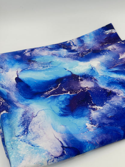 Brushed Jersey: Sea Splash