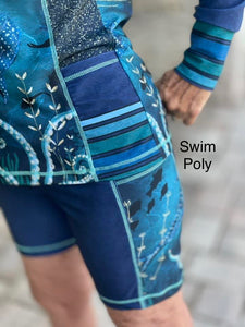 Swim Nylon: Tentacle Stripes (grainline)