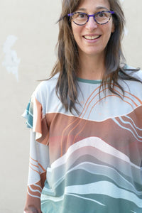 Brushed Jersey: Desert Border