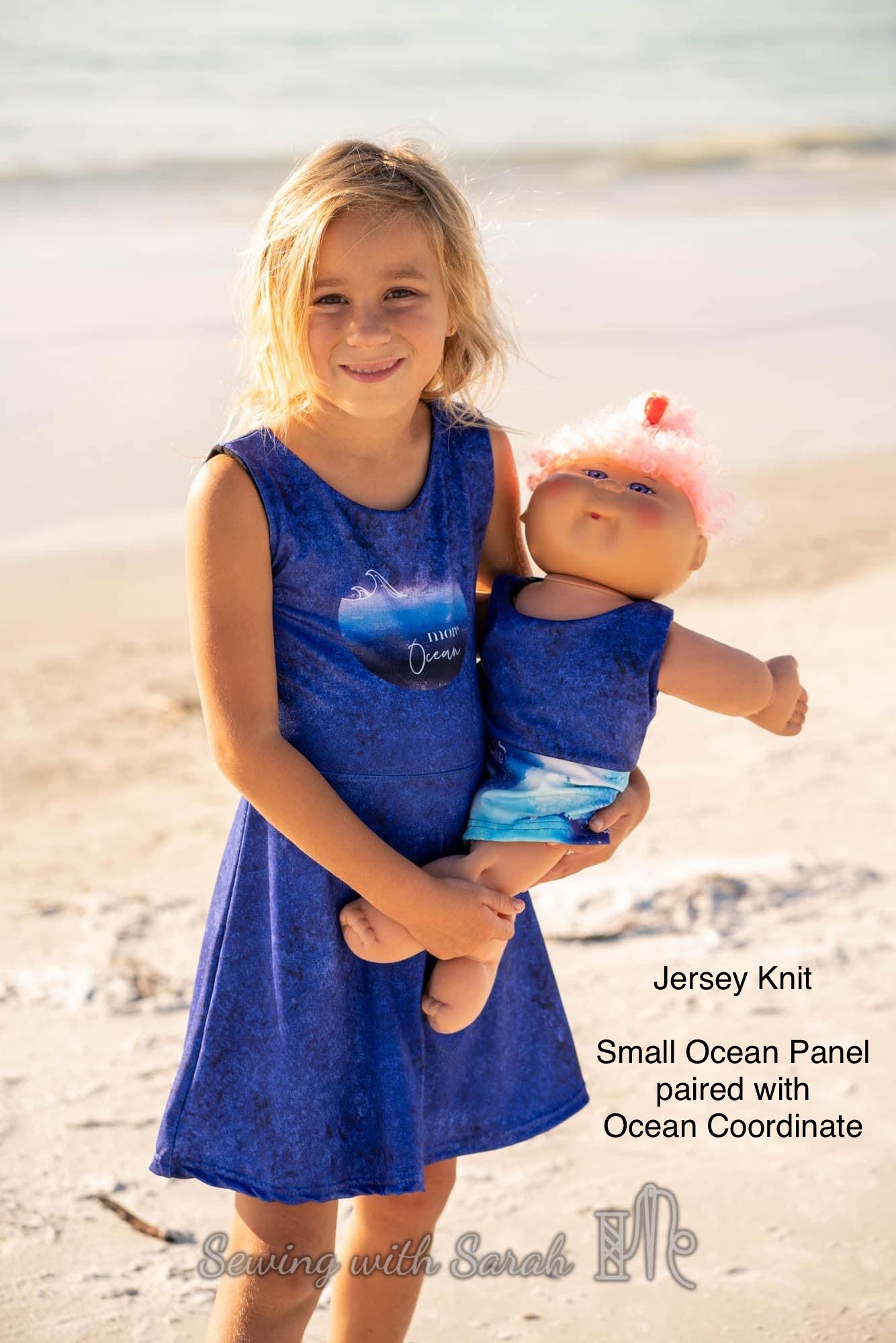 Jersey Knit: Ocean Panel
