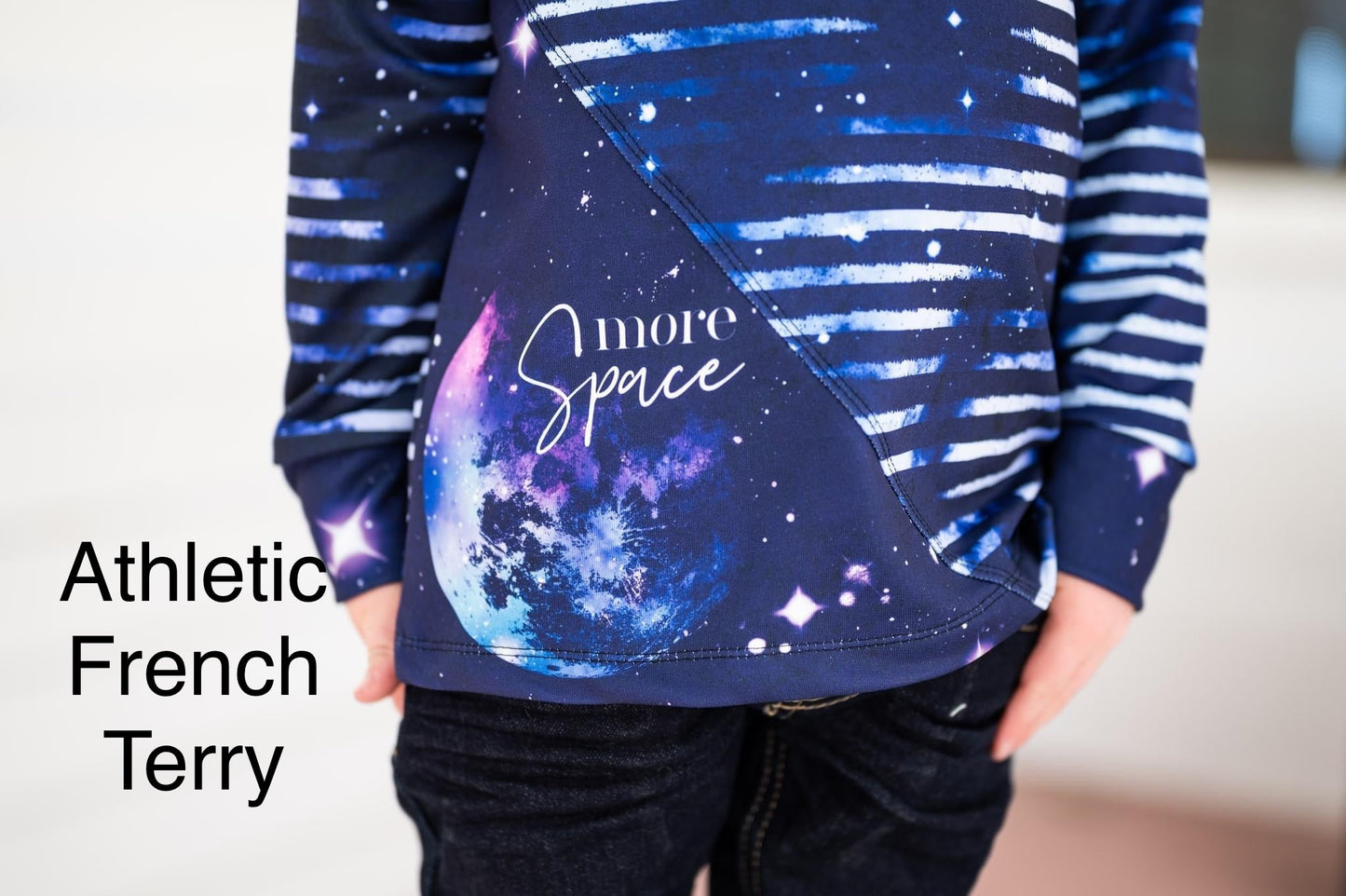 Athletic French Terry: Space Panel