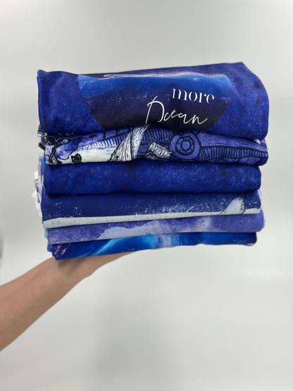 Brushed Jersey: Sea Splash