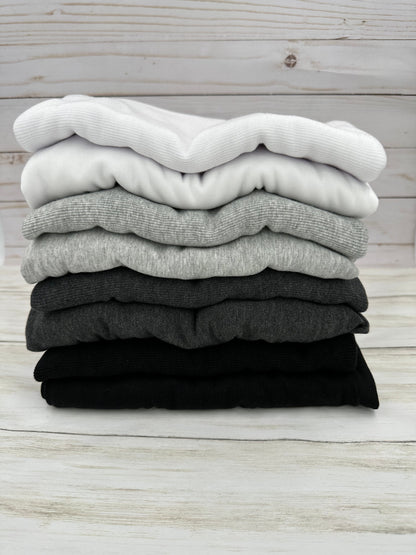 Rib 2x2: Tencel/Organic Cotton/Spandex - Charcoal Mix