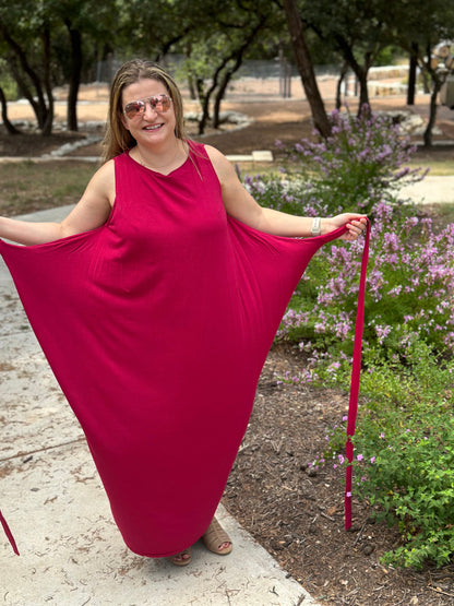 French Terry: Tencel/Organic Cotton/Spandex - Raspberry