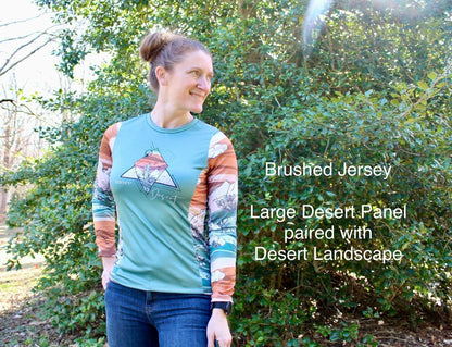 Brushed Jersey: Desert Panel