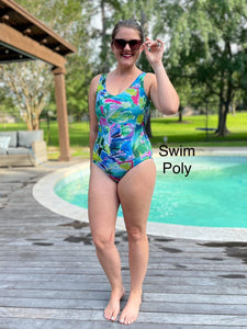 Jersey Knit: Tropical Brushstrokes