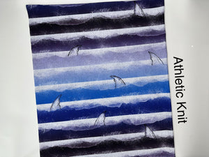 Jersey Knit: Shark Stripes