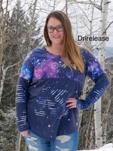 Cargar imagen en el visor de la galería, Brushed Jersey: Linear Space Stripes