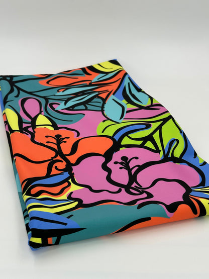 Swim Nylon: Hibiscus