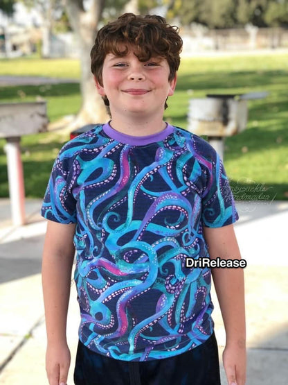 Tech Jersey: Watercolor Tentacles