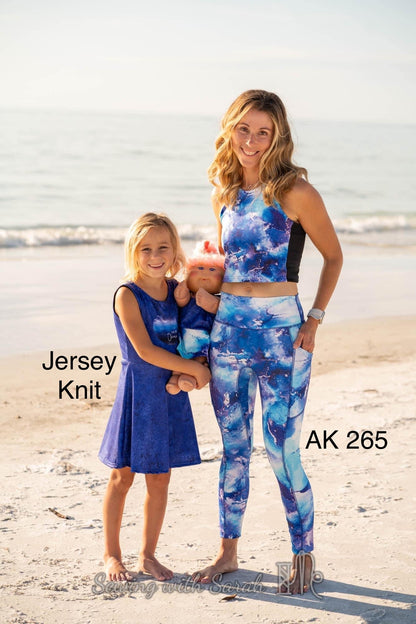 Brushed Jersey: Sea Splash