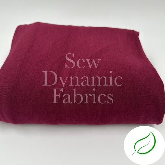 French Terry: Tencel/Organic Cotton/Spandex - Merlot