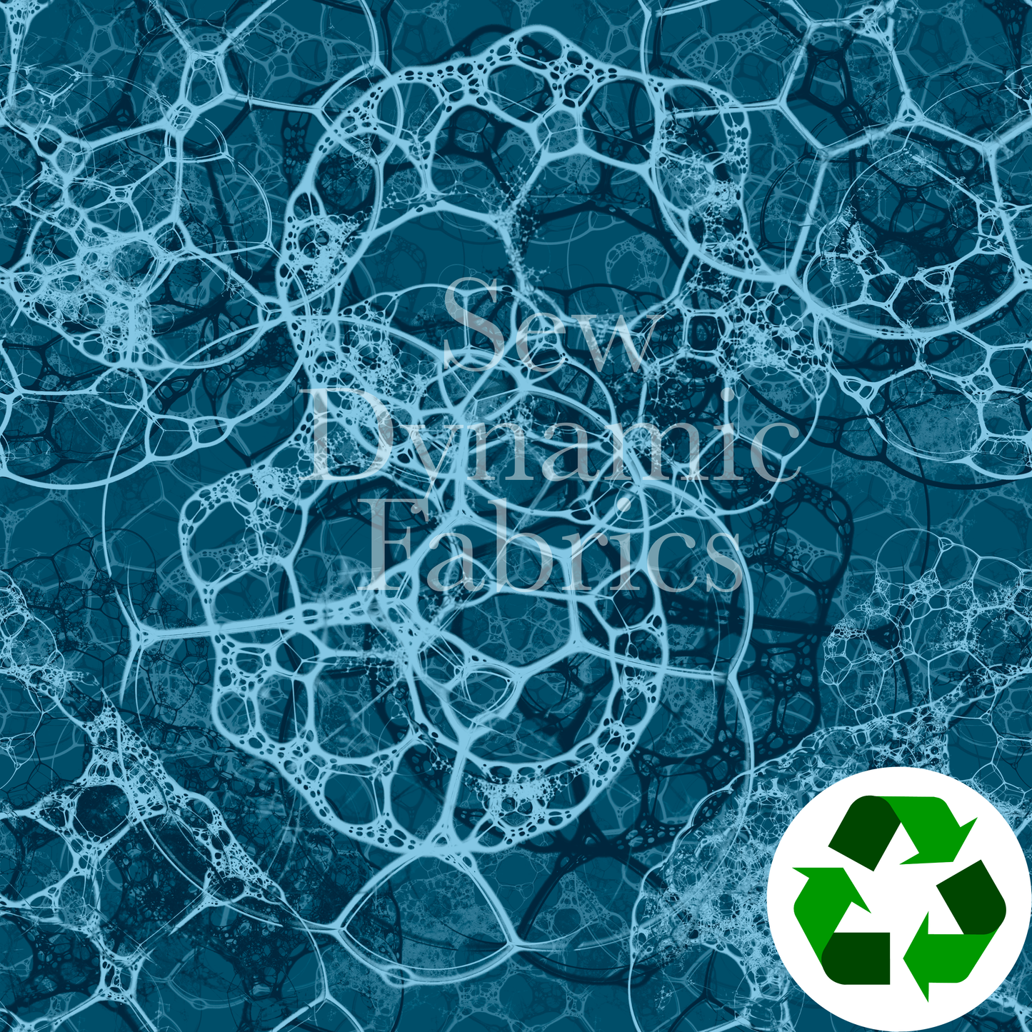 Athletic French Terry: Ocean Lace