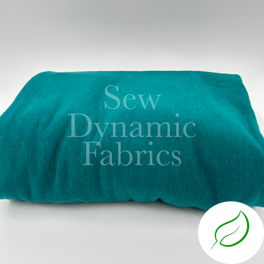 Stretch Fleece: Tencel/Organic Cotton/Spandex - Peacock