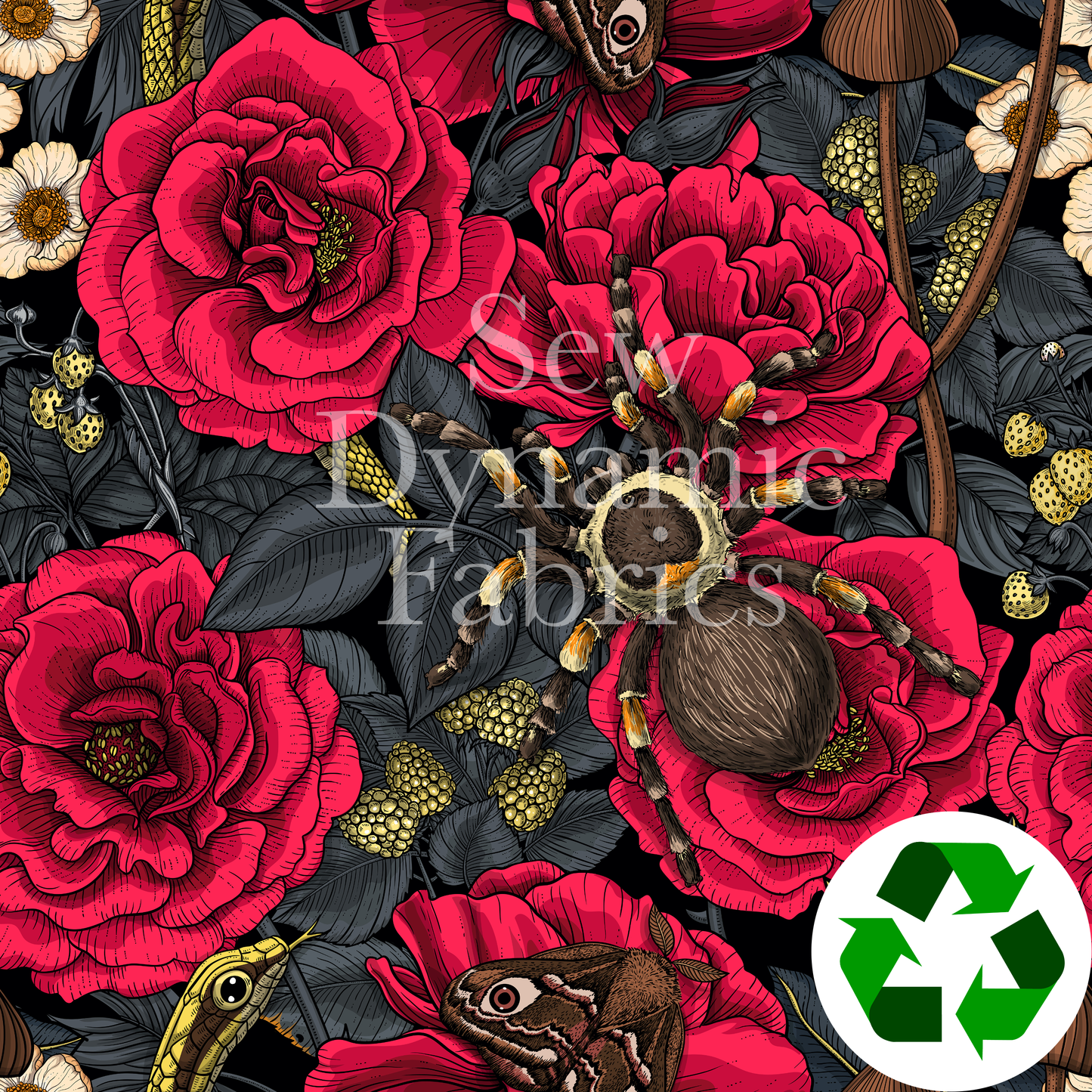 Boardshort: Floral Tarantulas