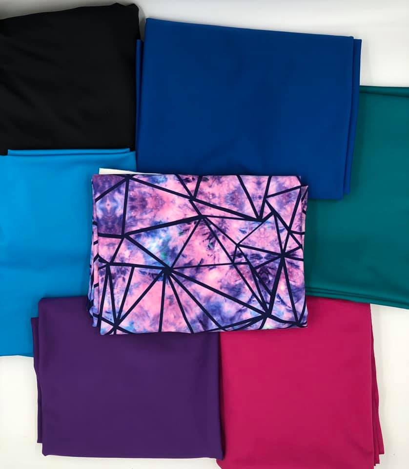 Solid Repreve Athletic Knit: Blue Raspberry (16.2 recycled bottles per yard)