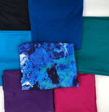 Load image into Gallery viewer, Solid Repreve Athletic Knit: Deep Lake (16.2 recycled bottles per yard)