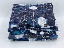 Charger l&#39;image dans la galerie, Brushed Jersey: Blue Hexagons