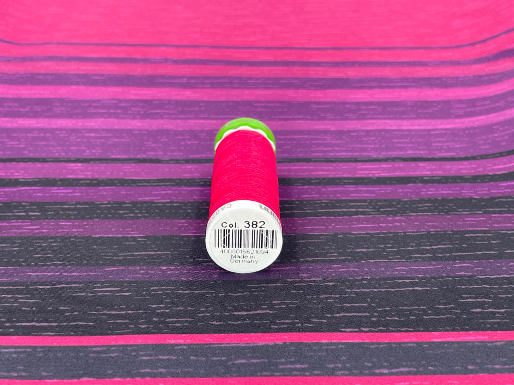 Brushed Jersey: Pink/Purple Stripes (Remnant: 35")