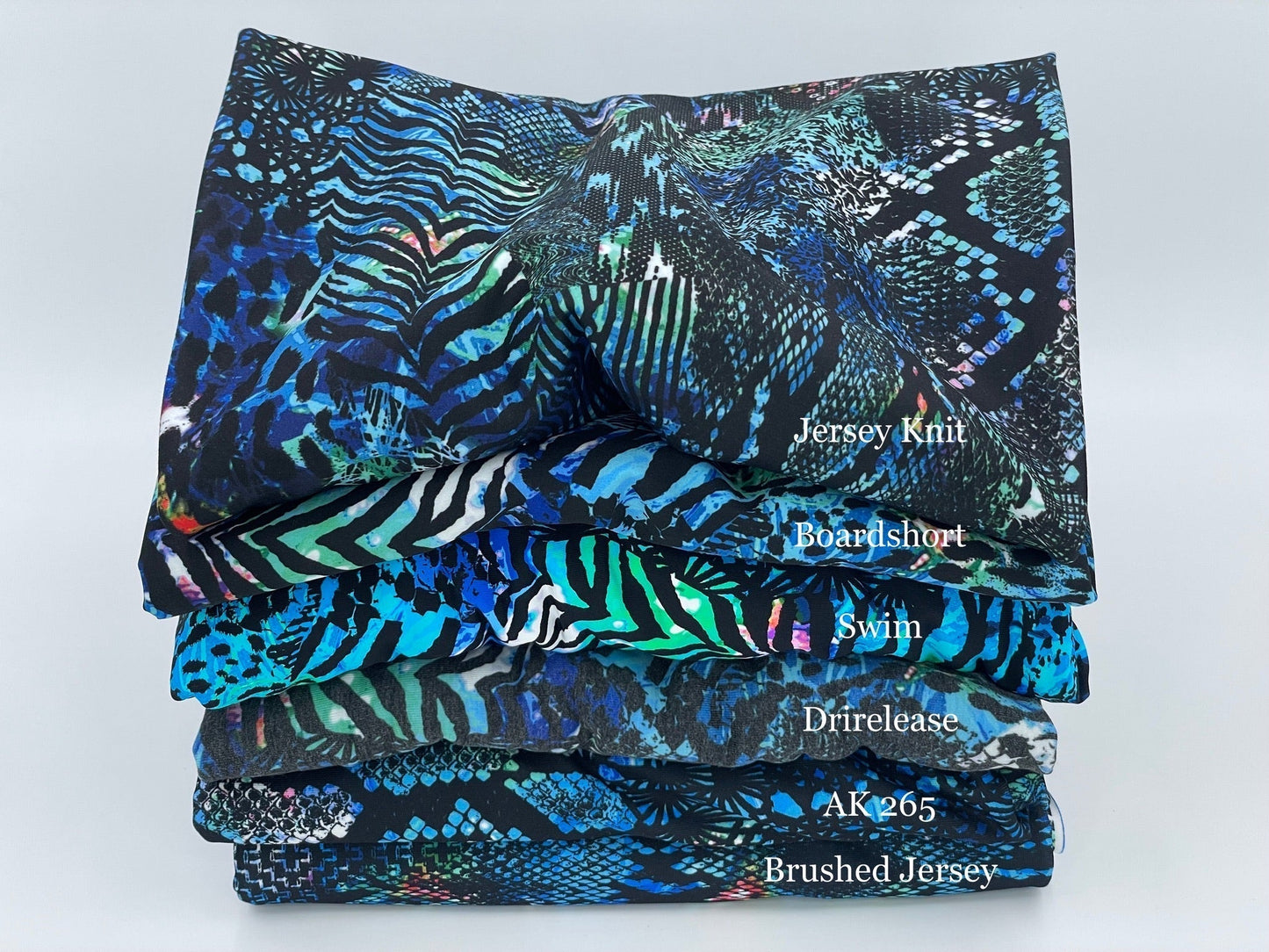 Jersey Knit: Digital Jungle (Remnant: 17")