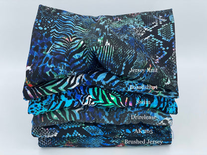 Jersey Knit: Digital Jungle (Remnant: 17")
