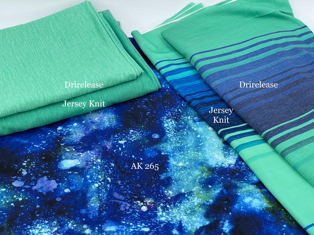 Drirelease: Green/Blue  Stripes