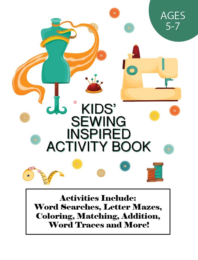 Kids' Sewing Inspired Activity Book