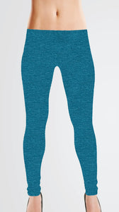 Brushed Jersey: Dark Cyan Printed Woven Texture